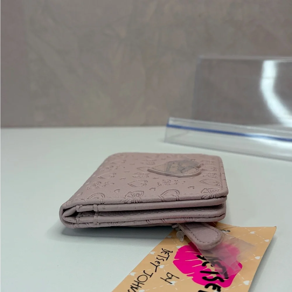 Love Betsey Blush Heart & Bow Embossed Wallet - Picture 10 of 13